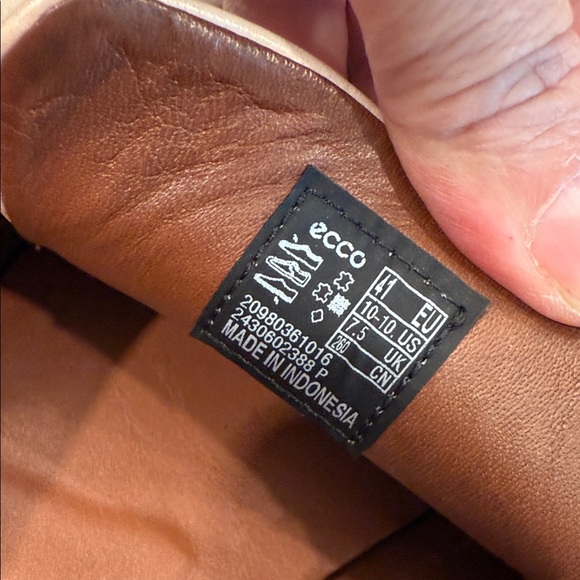 Ecco Women's Brown and Cream Loafers - Picture 5 of 6